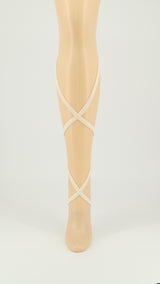 The 10 in white Legups from the back of the leg